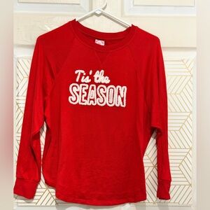 Red 'Tis the Season Long Sleeve Shirt